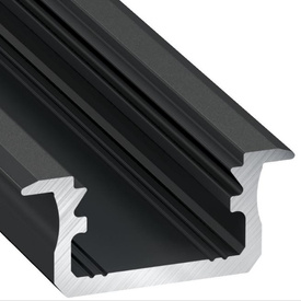 Profil wpuszczany czarny anodowany typ B 2 metry