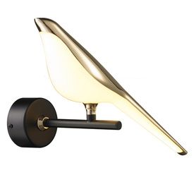 Kinkiet TIT LED ZŁOTO-CZARNY 28 CM