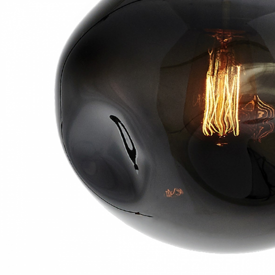 Lampa wisząca trzypunktowa AVIA BLACK 3 przydymiona KASPA