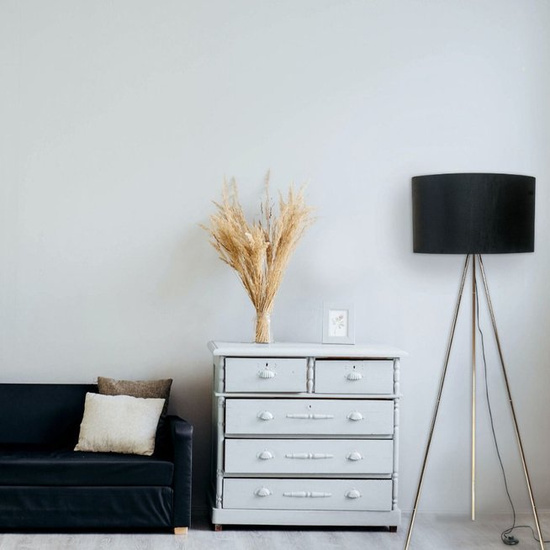 Lampa podłogowa tripod INGA czarna Zuma Line  H06-GD-BK