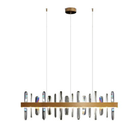 Lampa wisząca Arctic LED złota 100 cm