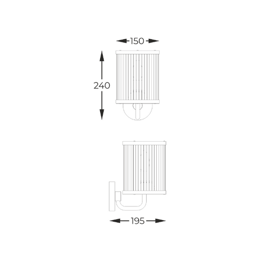 Kinkiet Sergio złoty ZUMA LINE W0528-01F-V6AC