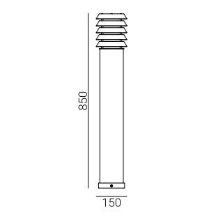 Słupek ogrodowy Alta Norlys 85cm art 291 cynk ogniowy