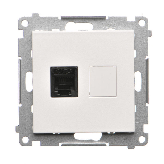 Gniazdo telefoniczne pojedyncze RJ12 Simon 55