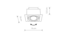 Reflektor do zabudowy Downlight I Black Nowodvorski