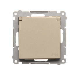 Gniazdo pojedyncze z klapą Simon 55