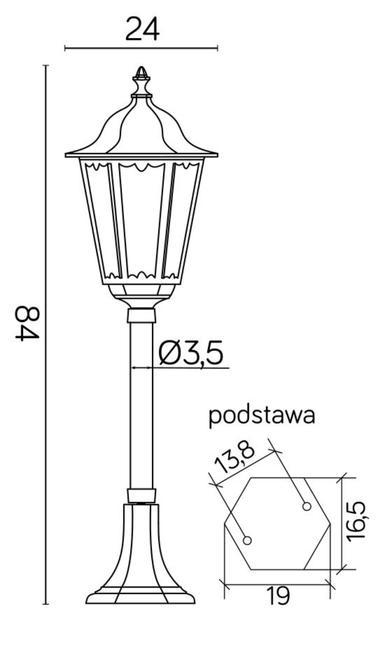 Lampa stojąca RETRO CLASSIC K 5002/3 SU-MA