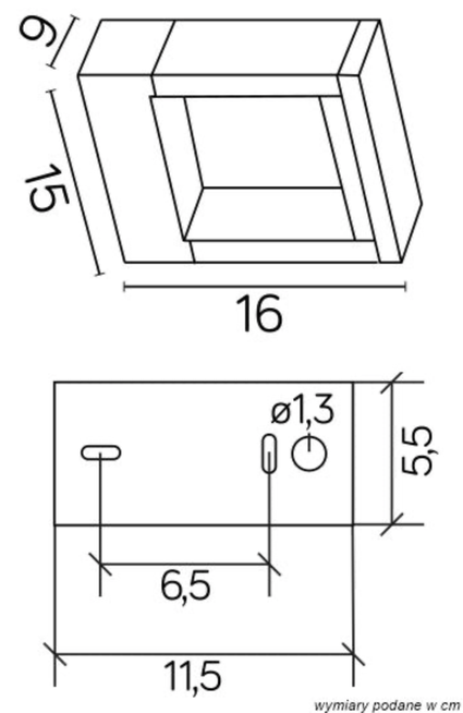 Kinkiet zewnętrzny FORM YB19504 SU-MA