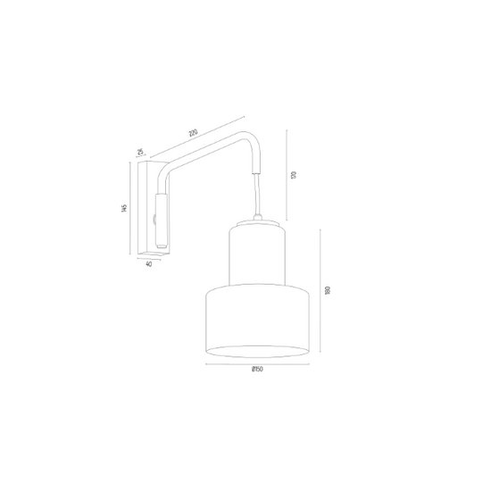 Kinkiet DIUNA 8371 złoty Argon