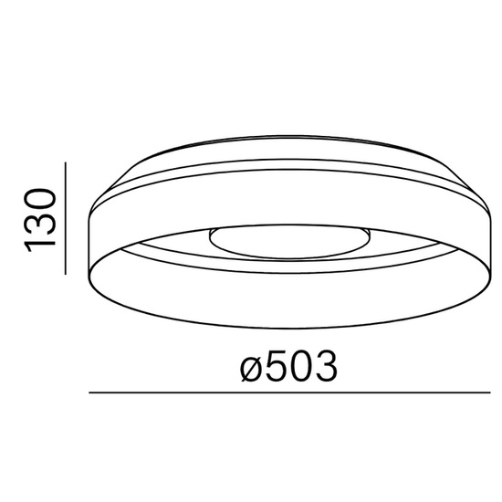 PLAFON MAXI RING dot LED 230V AQFORM
