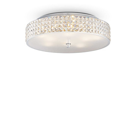 KRYSZTAŁOWY PLAFON ROMA PL9 BIANCO 87863 IDEAL LUX