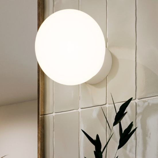 KINKIET MODERN BALL simple midi LED hermetic AQFORM