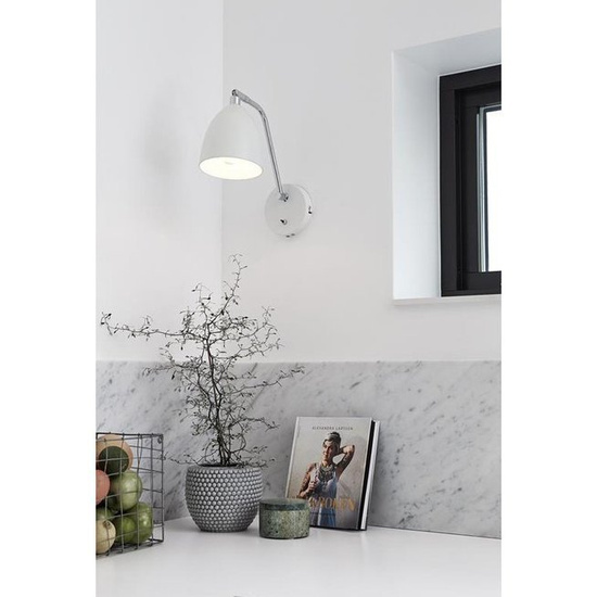 Biały kinkiet Fredrikshamn 1L 105026 Markslojd 