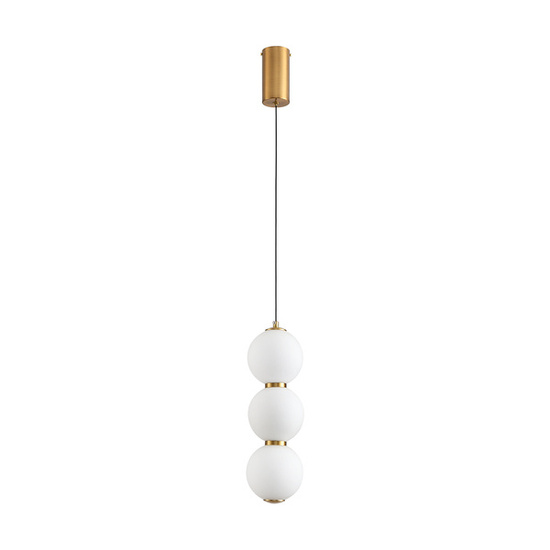 Lampa wisząca PERLA LED złota 12 cm Step into design