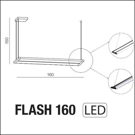 Lampa wisząca Flash Azzardo 
