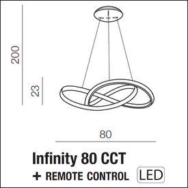 Lampa Infinity 3000-4000K DIMM z pilotem Azzardo AZ5097