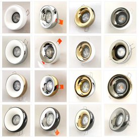 Oprawa wpuszczana Adamo złota ze złotym pierścieniem AZ1482+AZ1486 Azzardo