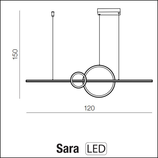 Lampa wisząca SARA Azzardo AZ5259