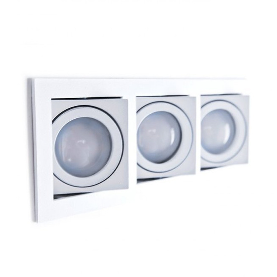 Biały potrójny wpust PACO 3 Azzardo