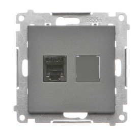 Gniazdo telefoniczne pojedyncze RJ12 Simon 55