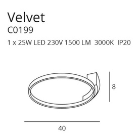 Plafon Velvet C0199 MAXLIGHT 