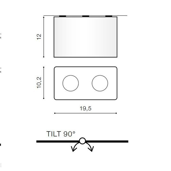 Lampa Azzardo Nino 2 biało chrom WH/CH