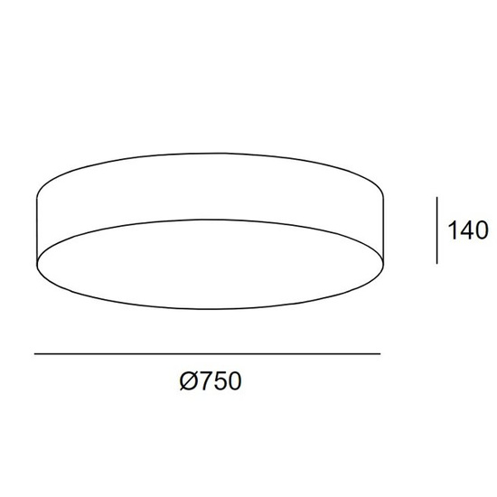 Plafon BOL 75 cm Leds-C4 15-4924-BY-M1 