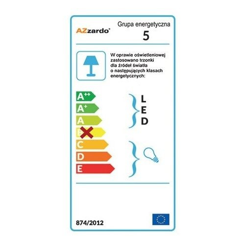 Oprawa wpuszczana Adamo złota ze złotym pierścieniem AZ1482+AZ1486 Azzardo
