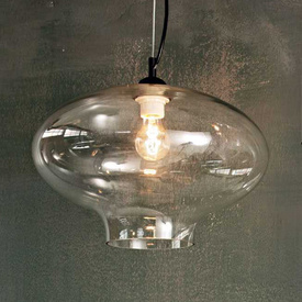LAMPA WISZĄCA BISTRO SP1 ROUND TRANSPARENTNA 120898 IDEAL LUX