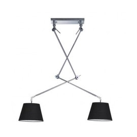 Lampa wisząca Adam 2S z czarnymi abazurami Azzardo 