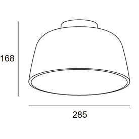 Plafon Miso czarno / biały Leds-C4
