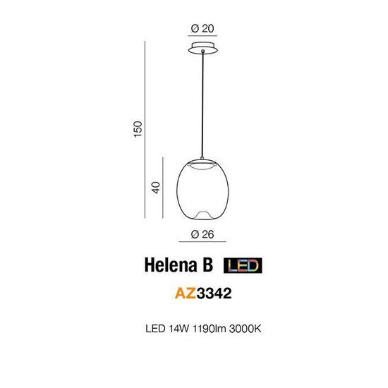 Lampa wisząca Helena B Azzardo