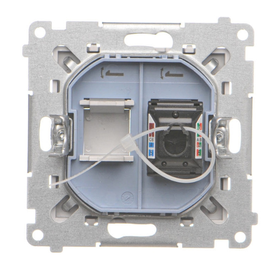 Gniazdo komputerowe pojedyncze RJ45 kategoria 6 Simon 55 