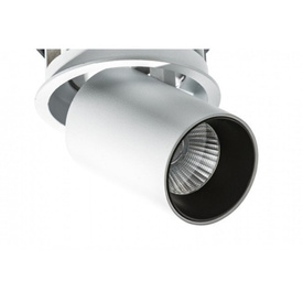 Reflektor do zabudowy z ruchomym źródłem światła Luna Black Azzardo