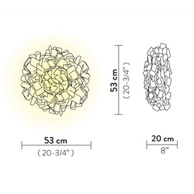 Plafon CLIZIA ORANGE SLAMP