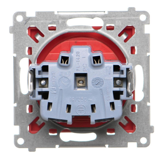 Gniazdo wtyczkowe pojedyncze z uziemieniem Simon 55 TGZ1CZ.01/122