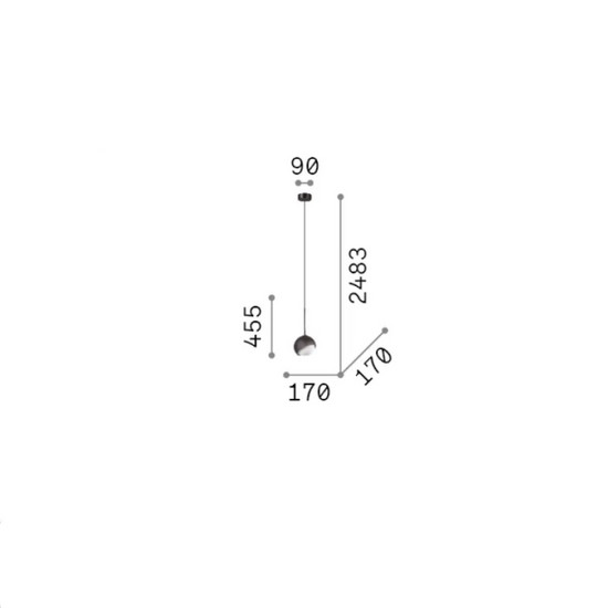 Lampa wisząca Bloom sp1 d17 IDEAL LUX