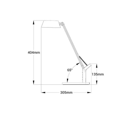Lampka biurkowa LED LEO z ładowarką indukcyjną wireless biały