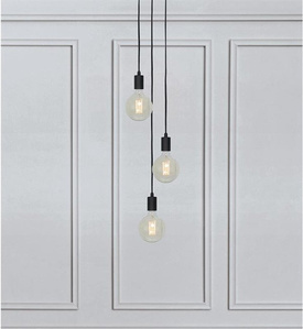 Lampa wisząca SKY 3 okrągła  Markslojd 106334 czarna