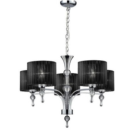 Żyrandol Impress 5 czarny AZ0499 Azzardo