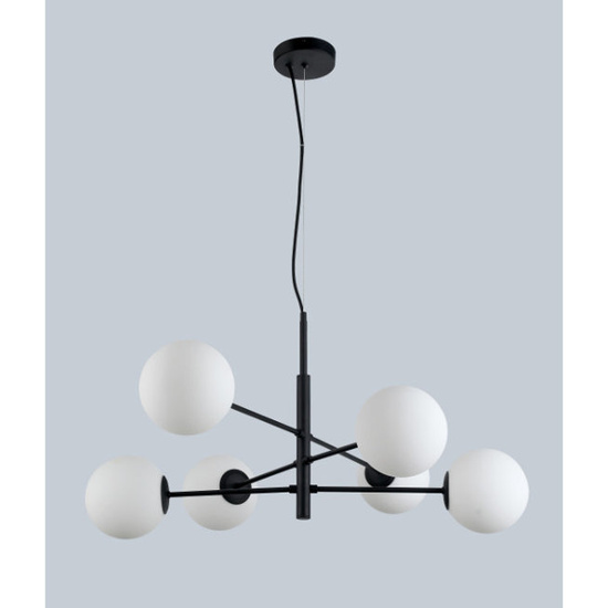 Oryginalna lampa wisząca Oviedo 6 Black Azzardo 