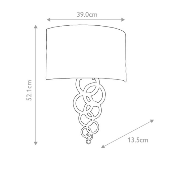 Kinkiet Curtis Postarzany mosiądz Elstead 