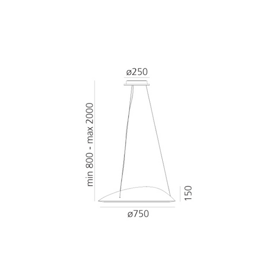 Lampa wisząca Ameluna Artemide 1401010app