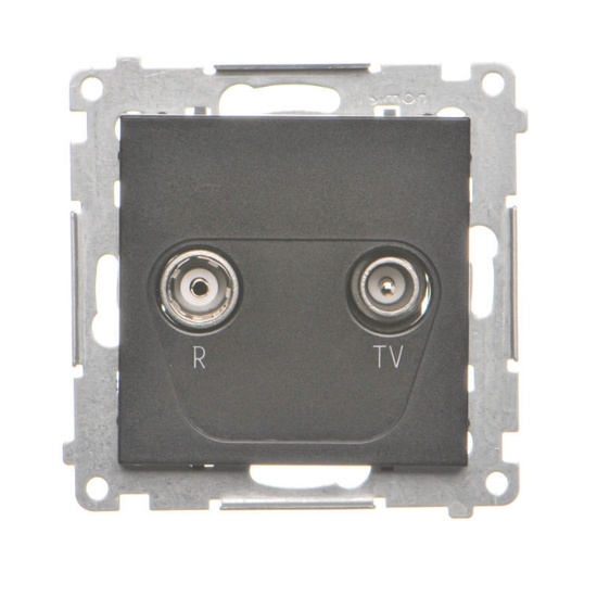 Gniazdo antenowe R-TV końcowe separowane Simon 55