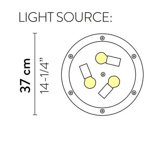 Plafon Veli Couture Large Slamp