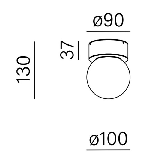 MODERN BALL simple mini LED hermetic AQFORM 