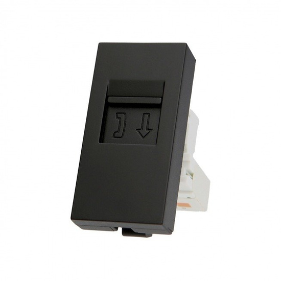 WT-1-62 Moduł gniazda telefonicznego LIVOLO -czarny