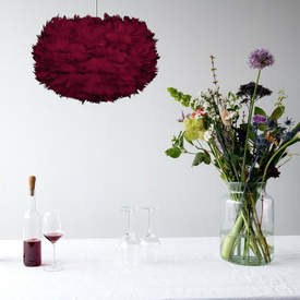 Lampa wisząca EOS medium czerwona UMAGE