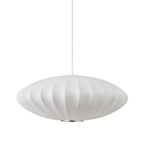 Lampa wisząca SILK FLAT biała 50 cm