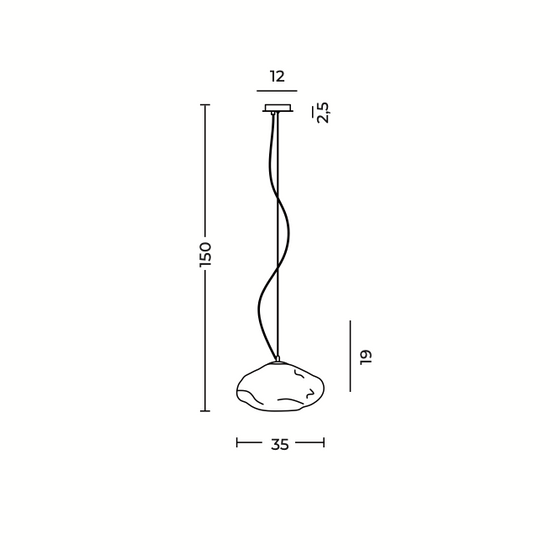 LAMPA WISZĄCA INES 35